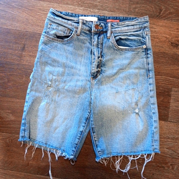 Anthropologie Pilcro Denim Mid-Thigh Shorts Size 27 - Picture 1 of 3